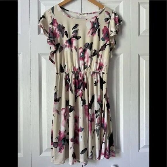 Beeson River Women’s Floral Dress Size Small | Flutter Sleeve - Picture 1 of 5